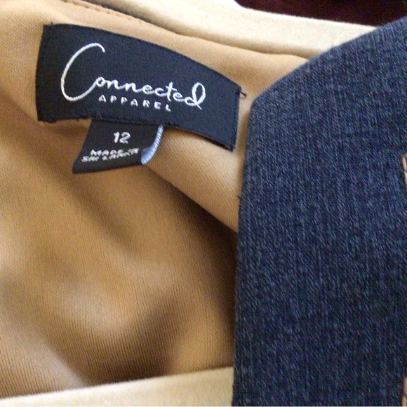 Ladies navy denmin look dress - Picture 7 of 7